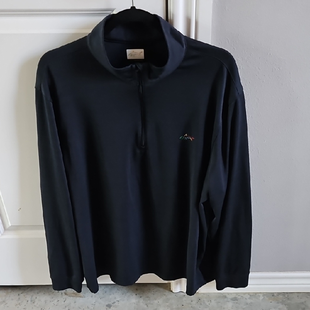 Greg Norman Collection Men's Charcoal Zip-Up Sweater